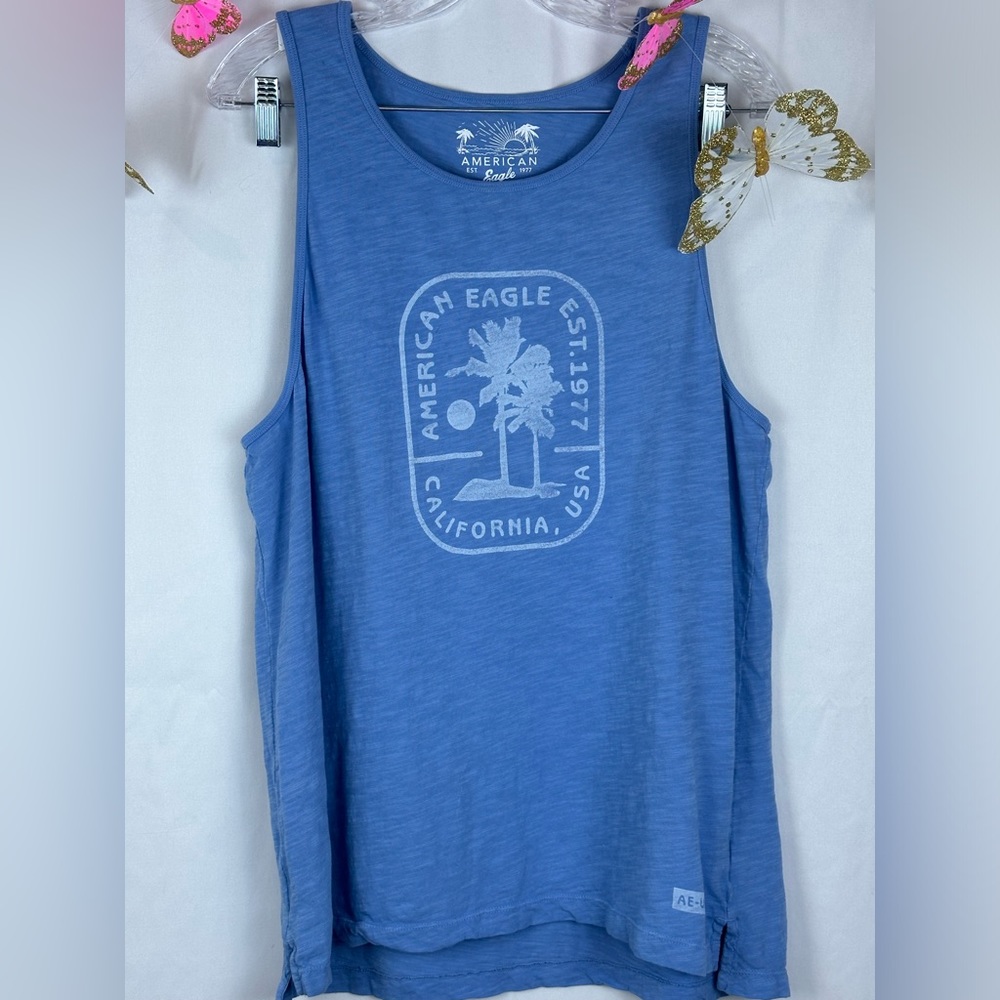 American Eagle Graphic Muscle T- Sz Medium